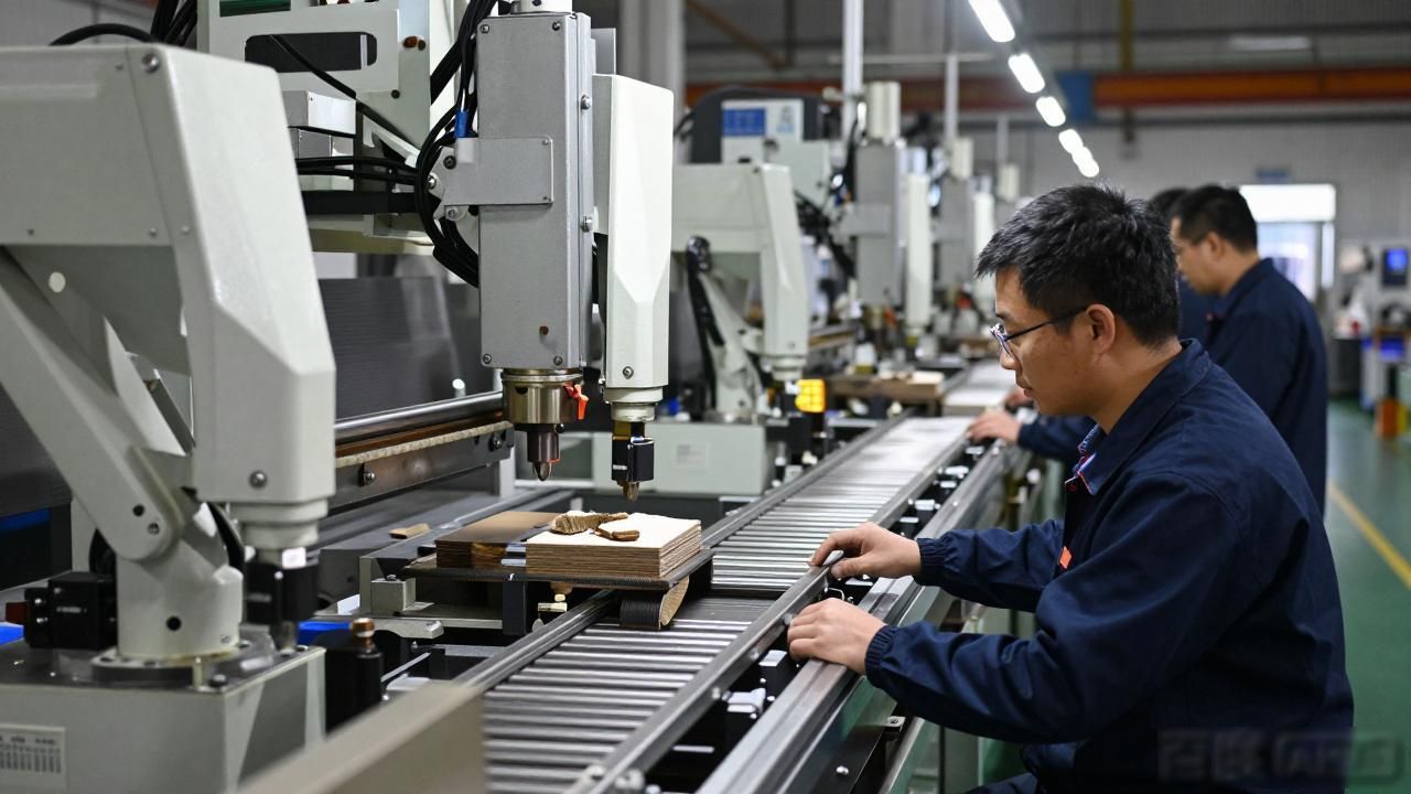 机加工批量件自动化上下料系统_桁架机械手提升效率方案_自动化上下料系统在批量加工中的效率提升