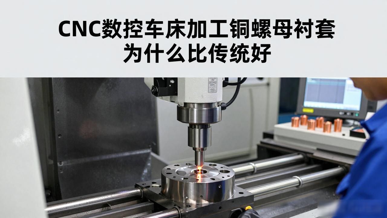 CNC数控车床在精密零件加工中的技术优势_精密五金件同轴度提升_C3604黄铜铜螺母CNC加工