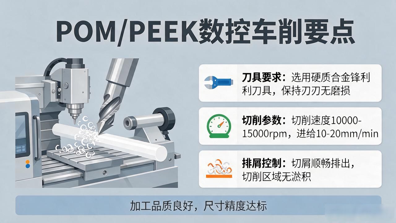 工程塑料零件加工变形原因_PEEK POM材料数控加工技巧_工程塑料精密零件的数控加工技术